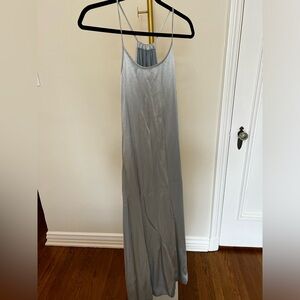 Vince light blue, silky maxi dress. Small